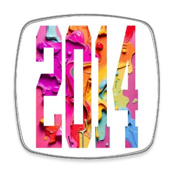 BUNT 12TH BIRTHDAY 2014 - Square fridge magnet - white - Front