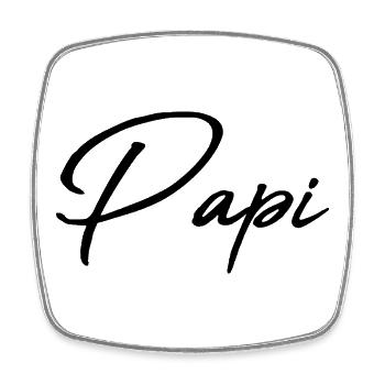 GRANDPA. DAD. FATHER'S DAY. HAPPY FATHER'S DAY - Square fridge magnet - white - Front