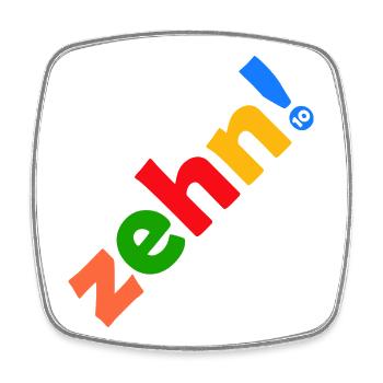 ZEHN 10 JAHRE 10. GEBURTSTAG - Viereckiger Kühlschrankmagnet - Weiß - Vorne
