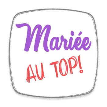 HOCHZEIT - Viereckiger Kühlschrankmagnet - Weiß - Vorne