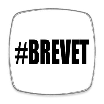 FERRY. BACCALAUREAT. PATENT. DNB. EXAMINATION. WELL DONE - Square fridge magnet - white - Front