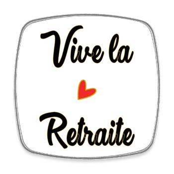 RETIREMENT. COLLEAGUE. RETIREMENT. RETIRED. RETIREMENT. - Square fridge magnet - white - Front