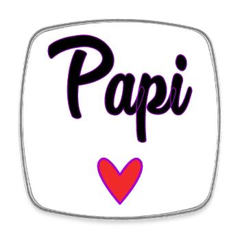 GRANDPA. DAD. FATHER'S DAY. HAPPY FATHER'S DAY - Square fridge magnet - white - Front