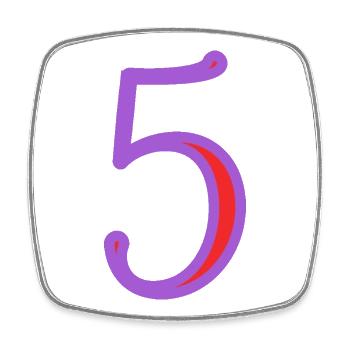 5. 5 YEARS. 5th ANNIVERSARY. 5 YEAR ANNIVERSARY - Square fridge magnet - white - Front