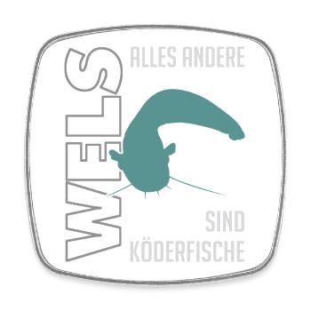 Wels angeln Waller fischen Sportfischen auf Wels - Viereckiger Kühlschrankmagnet - Weiß - Vorne