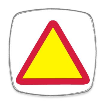blanco schild - Viereckiger Kühlschrankmagnet - Weiß - Vorne