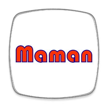 MAMA. MUTTERTAG. ALLES GUTE ZUM GEBURTSTAG MAMA. ICH LIEBE DICH - Viereckiger Kühlschrankmagnet - Weiß - Vorne