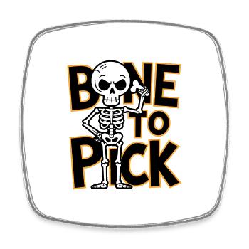 Bone To Pick - Square fridge magnet - white - Front