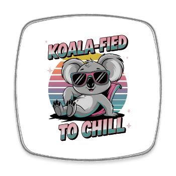 Koala-fied To Chill - Square fridge magnet - white - Front