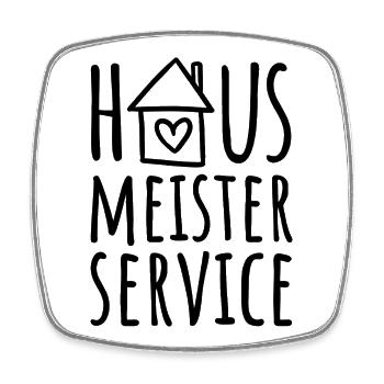 Hausmeisterservice - Hausmeister Service - Viereckiger Kühlschrankmagnet - Weiß - Vorne