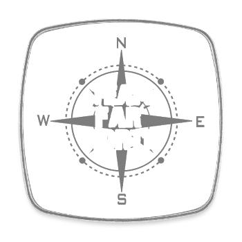 Team Far North | Nordland | Norden - Viereckiger Kühlschrankmagnet - Weiß - Vorne