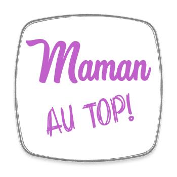 MAMAN. FÊTE DES MÈRES - Magnet carré - blanc - Devant