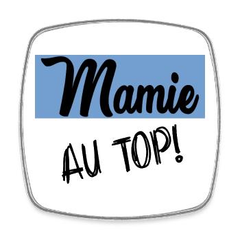 OMA. MUTTERTAG. ALLES GUTE ZUM GEBURTSTAG OMA. ICH LIEBE DICH - Viereckiger Kühlschrankmagnet - Weiß - Vorne