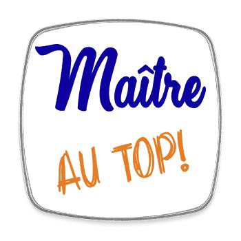 MASTER - Square fridge magnet - white - Front