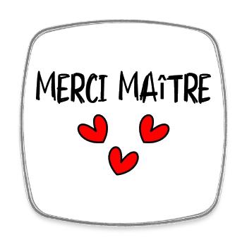 MASTER. MASTER. THANK YOU. THANK YOU, MASTER. MASTER - Square fridge magnet - white - Front