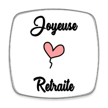 RETIREMENT. RETIREMENT. RETIRED - Square fridge magnet - white - Front