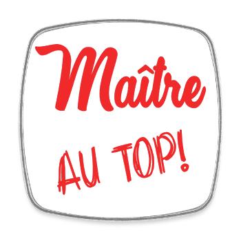 MASTER. MASTER. THANK YOU. THANK YOU MASTER - Square fridge magnet - white - Front