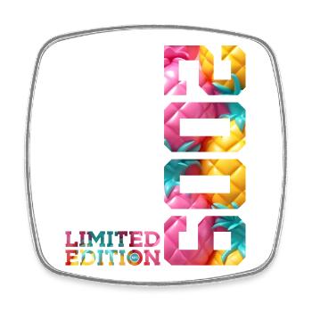 17TH BIRTHDAY LIMITED EDITION 2009 - Square fridge magnet - white - Front