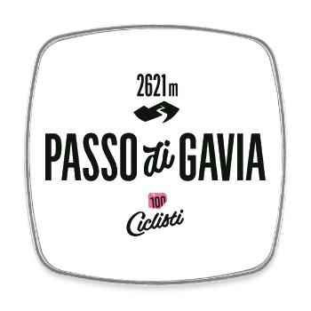 Gavia Pass - Viereckiger Kühlschrankmagnet - Weiß - Vorne