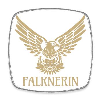 Falknerin Falke Adler Greifvogel Falknerei Falkner - Viereckiger Kühlschrankmagnet - Weiß - Vorne