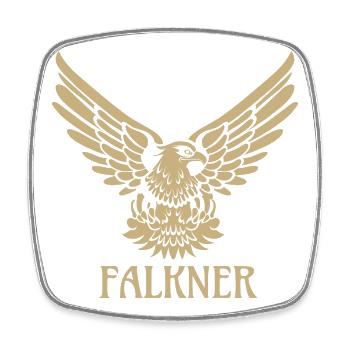 Falkner Falke Adler Greifvogel Falknerei Geschenk - Viereckiger Kühlschrankmagnet - Weiß - Vorne