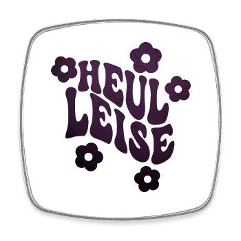 Heul leise lustiger Spruch nur die Harten - Viereckiger Kühlschrankmagnet - Weiß - Vorne