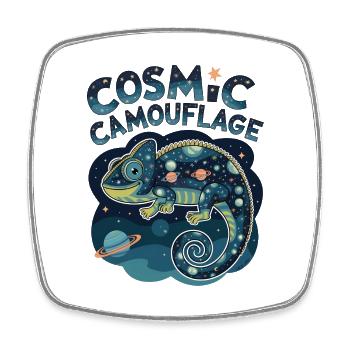 Cosmic Camouflage - Square fridge magnet - white - Front
