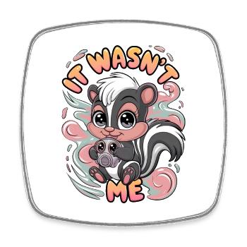 It Wasn't Me - Square fridge magnet - white - Front