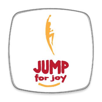 Jump For Joy par JoEp Skate - Magnet carré - blanc - Devant