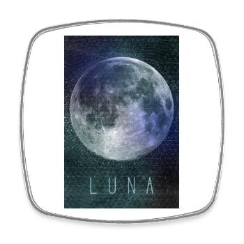 LUNA - Square fridge magnet - white - Front
