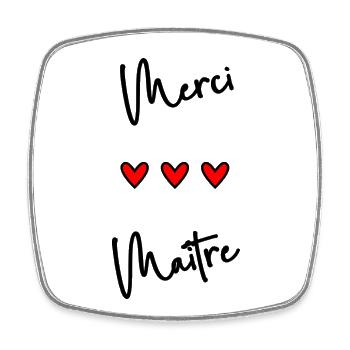 MASTER. MASTER - Square fridge magnet - white - Front