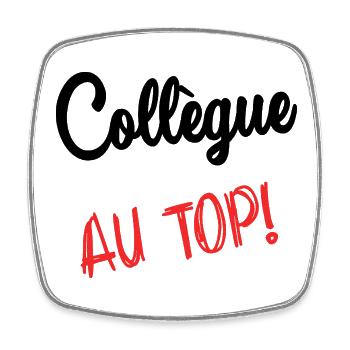 COLLEGUE. HUMOUR. RETRAITE. RETRAITE. RETRAITEE - Magnet carré - blanc - Devant