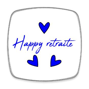 RETIREMENT. COLLEAGUE. RETIREMENT. RETIRED. RETIREMENT. - Square fridge magnet - white - Front