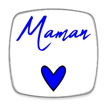 MUTTERTAG. SCHÖNEN MUTTERTAG. MAMA - Viereckiger Kühlschrankmagnet - Weiß - Vorne