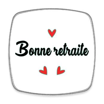 RETIREMENT. HOLIDAY. RETIREMENT. RETIRED. RETIREMENT. - Square fridge magnet - white - Front
