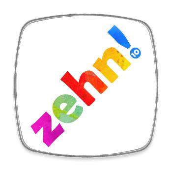 ZEHN 10 JAHRE 10. GEBURTSTAG - Viereckiger Kühlschrankmagnet - Weiß - Vorne