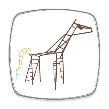 Gdansker Pferd - Viereckiger Kühlschrankmagnet - Weiß - Vorne