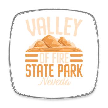 Valley Of Fire State Park Nevada USA Bundesstaat A - Viereckiger Kühlschrankmagnet - Weiß - Vorne
