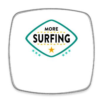 Surfen Surfer Spruch - Viereckiger Kühlschrankmagnet - Weiß - Vorne