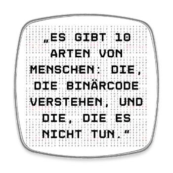 IT-Spezialisten & Programmierer - Viereckiger Kühlschrankmagnet - Weiß - Vorne