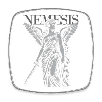 Nemesis-Göttin der Rache - Viereckiger Kühlschrankmagnet - Weiß - Vorne