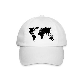 Welt - Baseballkappe - Weiß/Weiß - Vorne