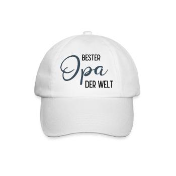 Best Grandpa of the World - award design - Baseball Cap - white/white - Front