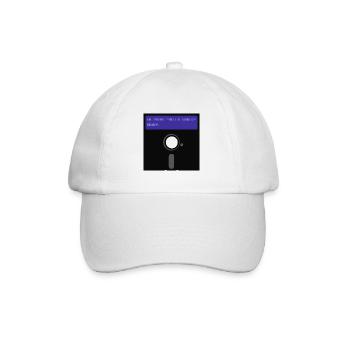 floppy disk - Baseball Cap - white/white - Front