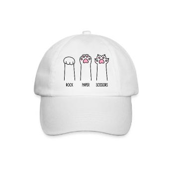 Roche Papier Ciseaux - Casquette classique - blanc/blanc - Devant