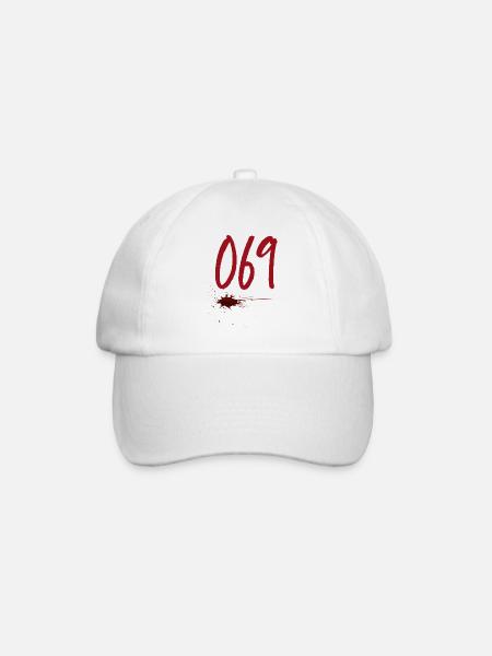 Code postal Francfort 069 - Casquette classique - blanc/blanc