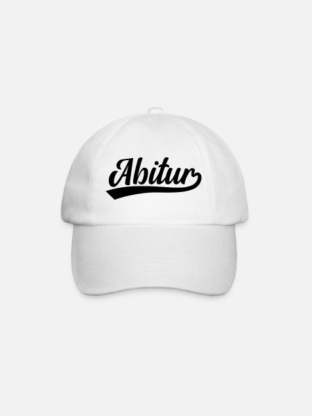 Abitur Abi - Baseballkappe - Weiß/Weiß