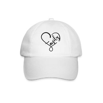 family - Baseball Cap - white/white - Front