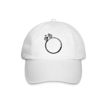 Cycling Bike Bicycle Sport Cycling Biker Cycling - Baseball Cap - white/white - Front