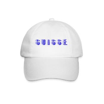SCHWEIZ. LAND. GENF. SCHWEIZ. HUMOR. LAND - Baseballkappe - Weiß/Weiß - Vorne